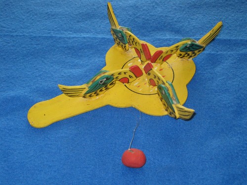 Vtg folk art - wooden, chicken