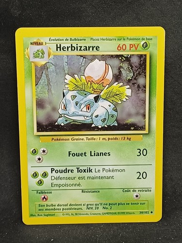 Carte pokémon herbizarre - carte,