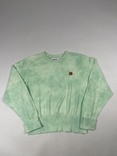 Pull kenzo truie vert logo