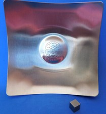 Cendrier coupelle publicitaire FORGES DE GUEUGNON - Laminoir inox