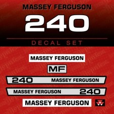  Massey Ferguson 240 Kit d'Autocollants Aftermarket pour Tracteur - Décalcomanie