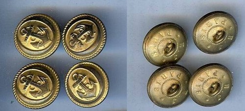 Bouton militaire 4 boutons - 4,
