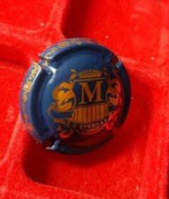 capsule de champagne Mignon Charles, bleue et or 