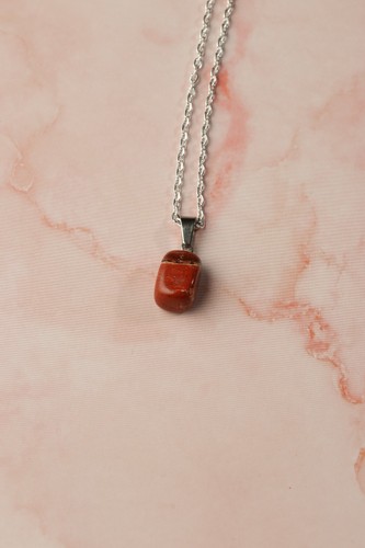 Collar piedra natural jaspe - natural,