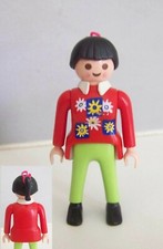 PLAYMOBIL (3322) MODERNE - Femme Queue de Cheval Noire, Pull & Pantalon 3925 