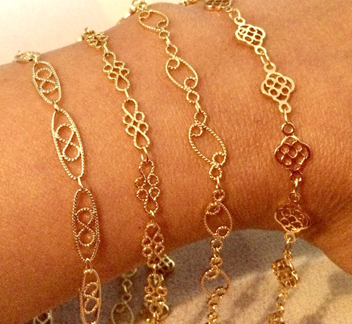 Plaqué carats maille - or, 18