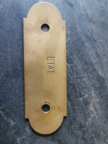 Ancienne plaque cuivre - ancienne,