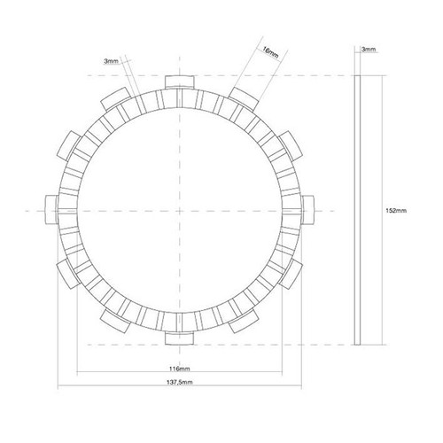 Disque embrayage garni - d'embrayage,