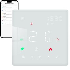 Thermostat Chaudiere Gaz, Thermostat Intelligent Chauffage Connecté pour Chau...