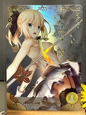 Artoria Pendragon Saber FATE CARTE PR Goddess Story Anime Holo Card NS-5M04