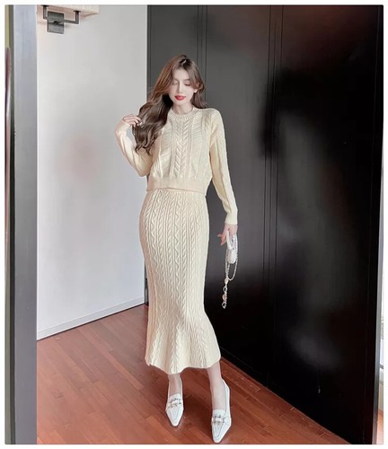 Ensemble tailleur tricot pull - tailleur,