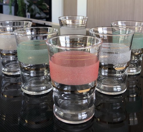 Lot verres granités - verres,