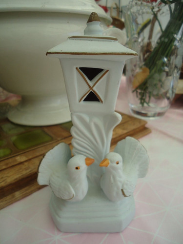 Figurine colombe blanche - colombe,