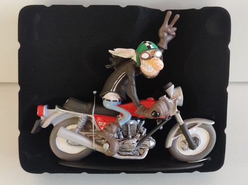 Figurine moto résine - figurine, en
