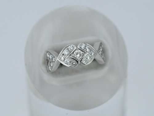 Bague éternité cœur - cœur, en