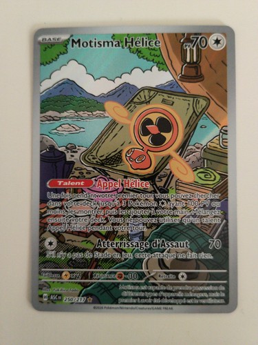 Carte pokemon motisma hélice - carte,