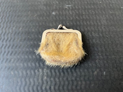 Porte monnaie vintage fourrure - vintage,