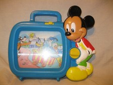 ? Vintage 90s Ancien ÉCRAN TÉLÉ JOUET MUSICAL DISNEY ARCO Mickey Minnie Donald