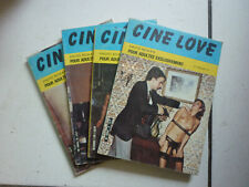 PHOTO  ROMAN  / LOT DE 4  CINE LOVE    / NUMEROS  3  8  16  21  /  1982  1984