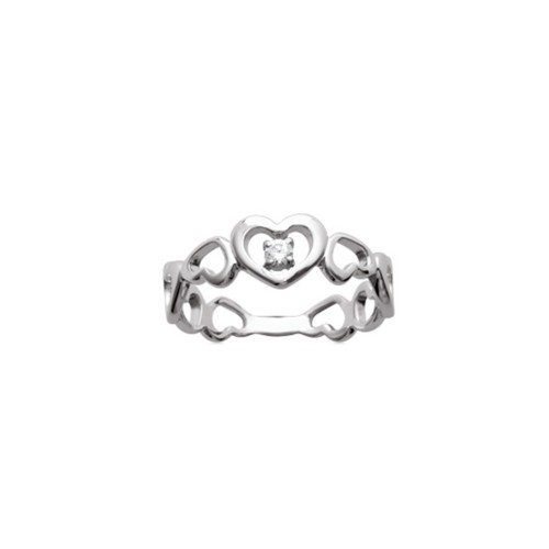 Bague argent 925 rhodié - argent,