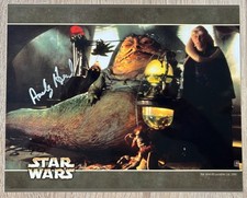 Signed 8"x10" Photo JABBA THE HUT PUPPETEER  Autographed in person