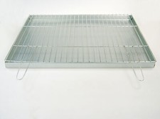 Set 70x60cm Cendrier Avec Barbecue 4mm Poignée Rabattable Cheminée Grille de
