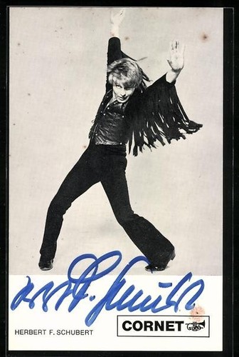 Carte postale chanteur herbert - carte,