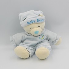 Doudou ours bleu lune baby