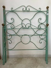 Lit Simple Fer Forgé Celeste-Oro Deux Têtes de Lit