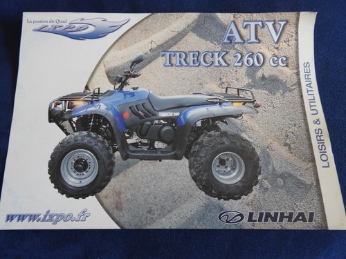 Feuillet linhai atv quad treck - feuillet,