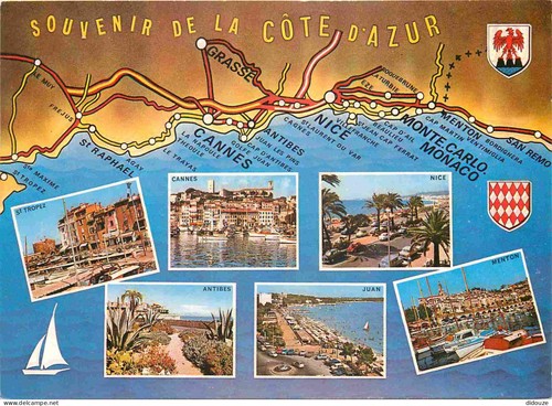 Carte postale cote - 06,
