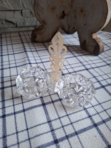 Ancien saleron en cristal - ancien,
