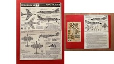 1/72 MODEL DECAL 7 : DECALS RAF HARRIER HUNTER F-4 FGR.2 METEOR GLOSTER HAWKER