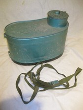 Vintage 70s Ancien VIVIER DE PÊCHE NASSE À POISSON en ACIER GALVA 39x18cm Panier