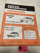 Peugeot 205 essence GL GR SR GT Revue Technique Automobile RTA