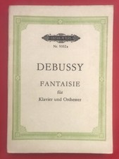 Debussy Fantaisie pour Piano et Orchestre Partition Conducteur Poche Peters