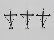 3 grand bougeoirs muraux en