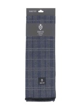 ECHARPE GEORGES RECH CARREAUX GRIS/BLEU