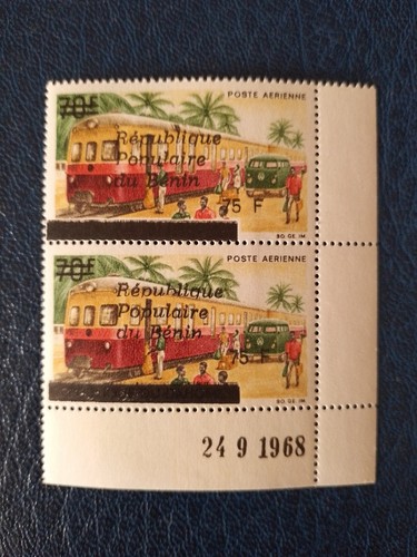 Bénin surchargé 75f - , 70f