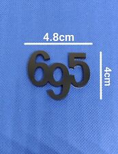 Logo 695 Noir Autocollant en