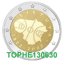 LITUANIE COMMÉMORATIVE 2022 "100 ANS BASKET BALL" 2 EURO NEUVE-UNC  
