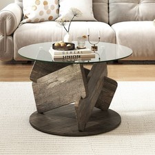Table Basse Design Exclusif Canapé Table Salon Table d'Appoint Pied Bois Massif