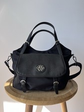 Sac Arthur & Aston en nylon et cuir noir – grand format – excellent état