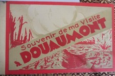 Carnet complet ancien de 15 CPA Souvenir Douaumont années 1920 Guerre 1914-1918