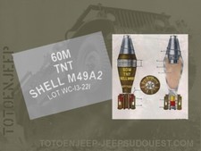 POCHOIR STENCIL MARQUAGE OBUS