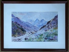 Tableau aquarelle : paysage de