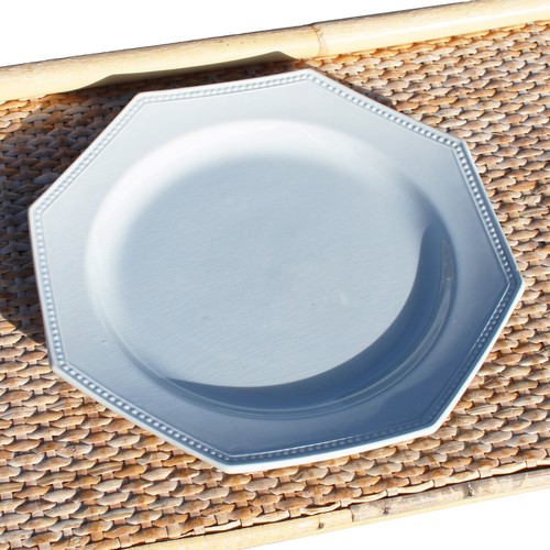 Assiette plate octogonale