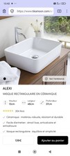 Vasque rectangulaire en