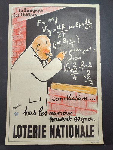 Affiche loterie nationale - affiche,