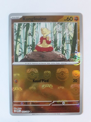 Carte pokémon kungfouine - carte,